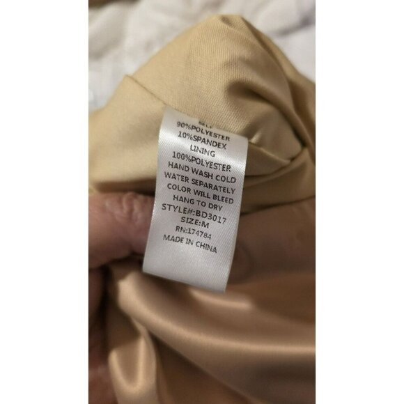 Blithe LA Mini Dress Champagne Size Medium Formal Wedding Satin Coquette NWT Y2K - Picture 11 of 11